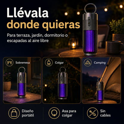 Lámpara antimosquitos solar de 2500V