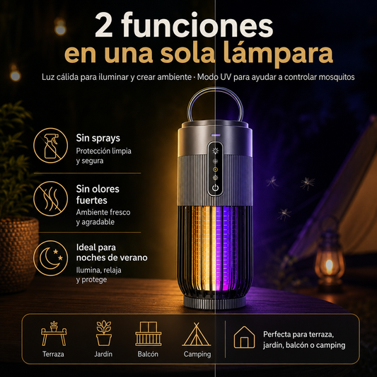 Lámpara Antimosquitos solar de 2500V