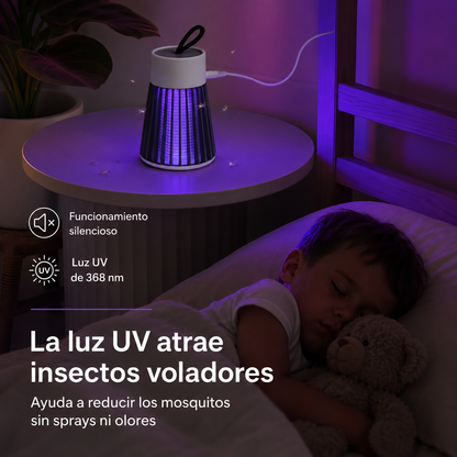 Lámpara Antimosquitos USB 2 en 1 – Luz UV Portátil